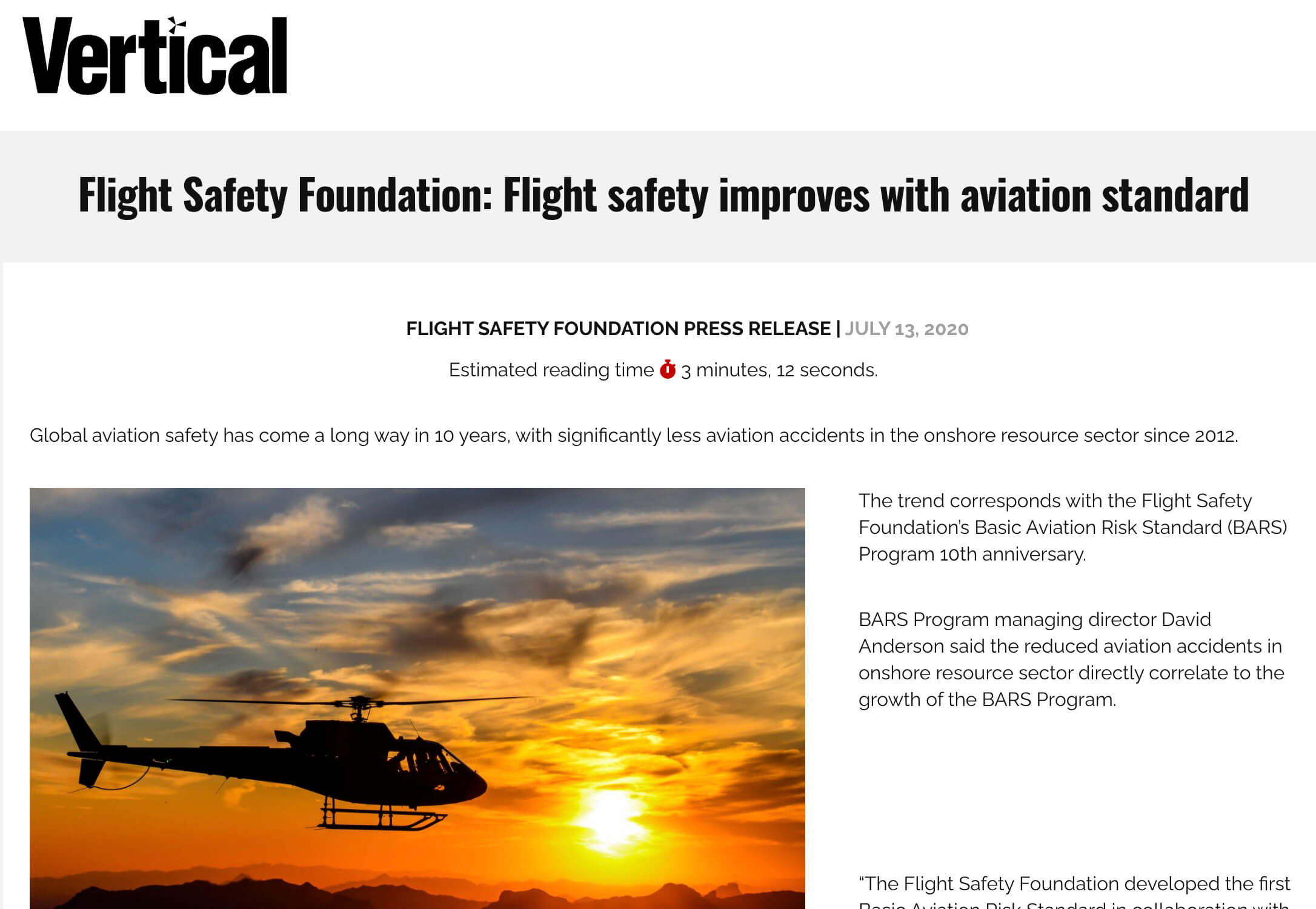 Flight Safety Foundation - Saving Lives In Contract Aviation - Cole ...